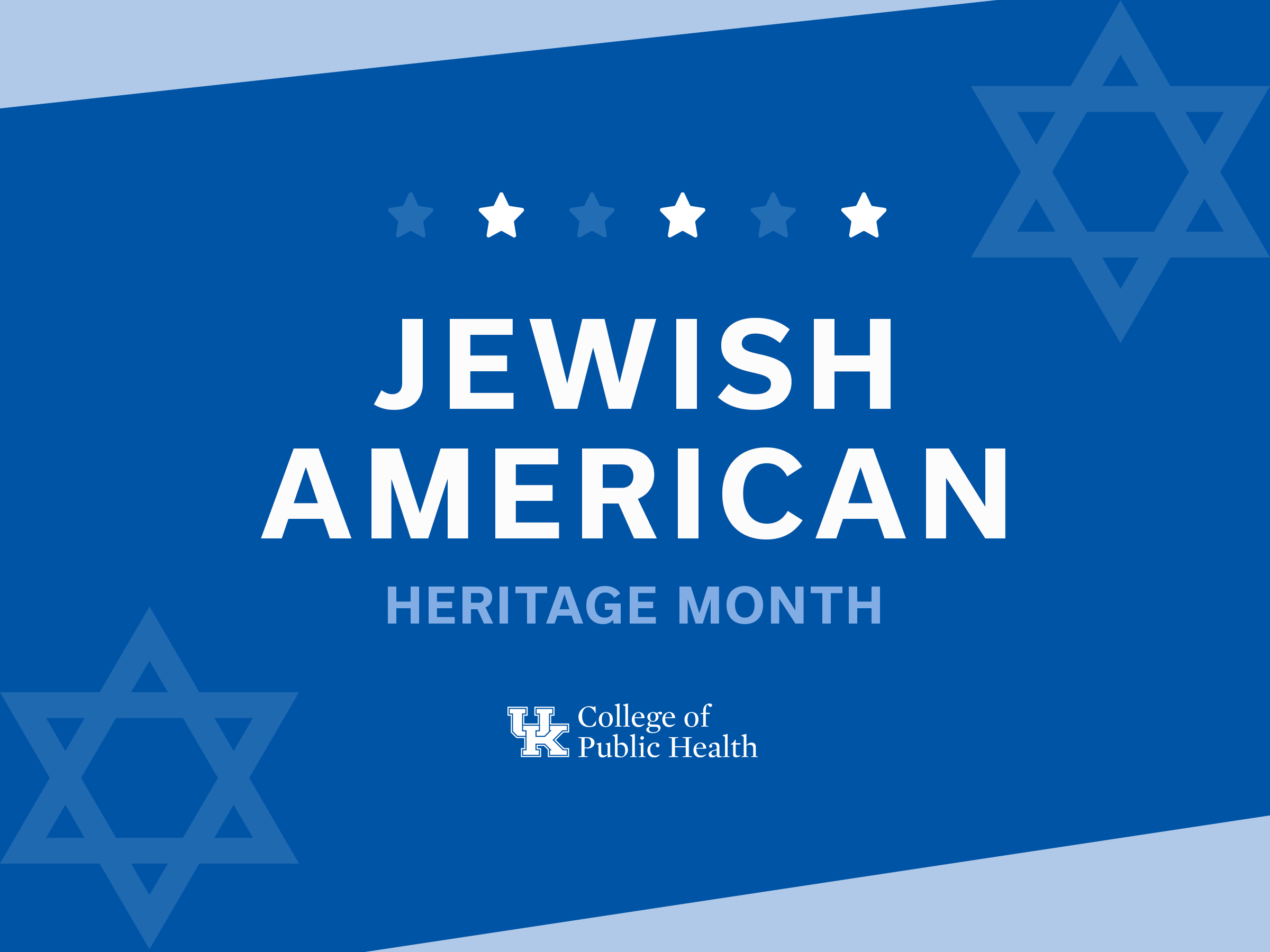 an illustrated promotion for Jewish American Heritage Month