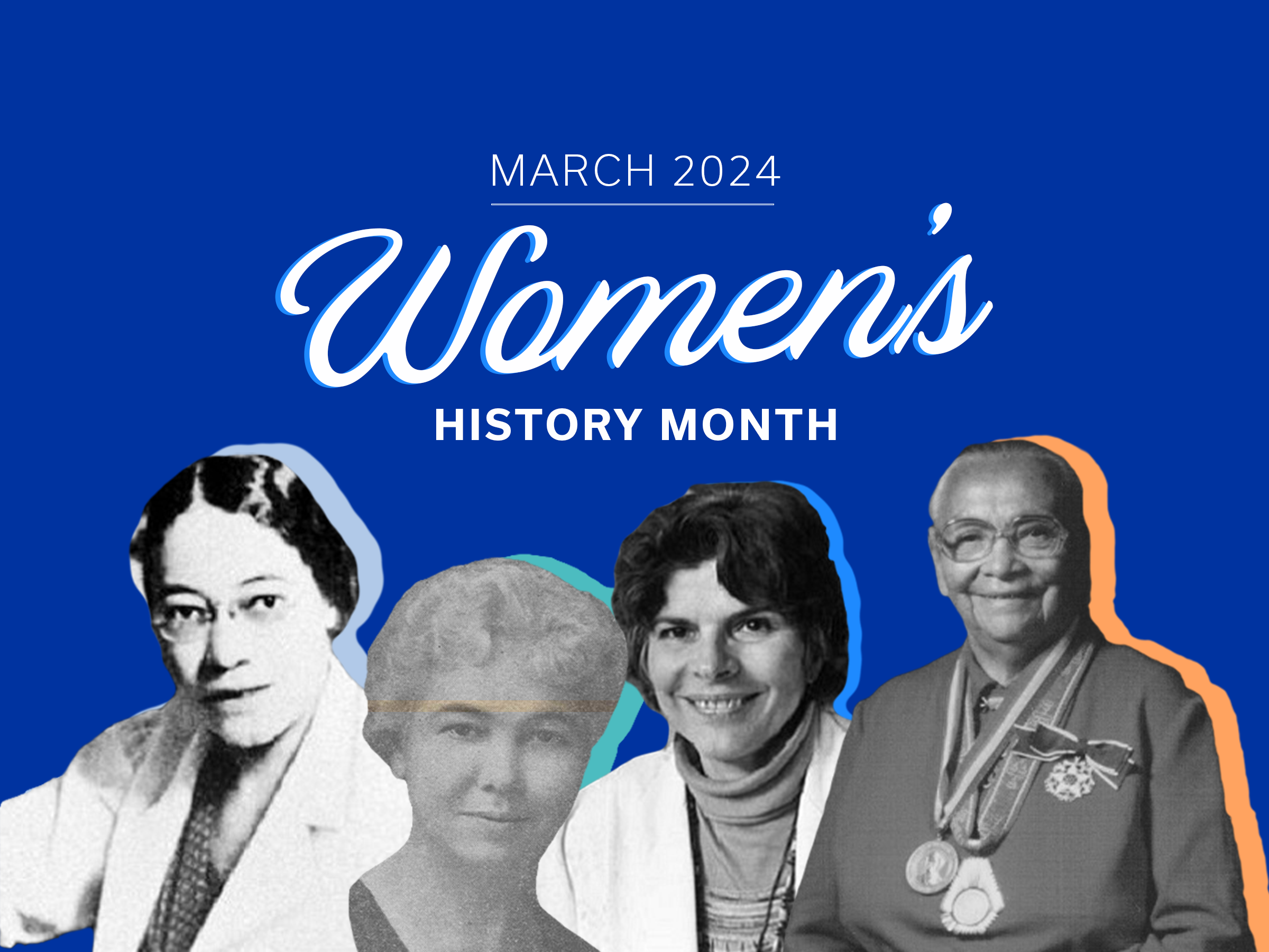 a promotional graphic for Women's History Month
