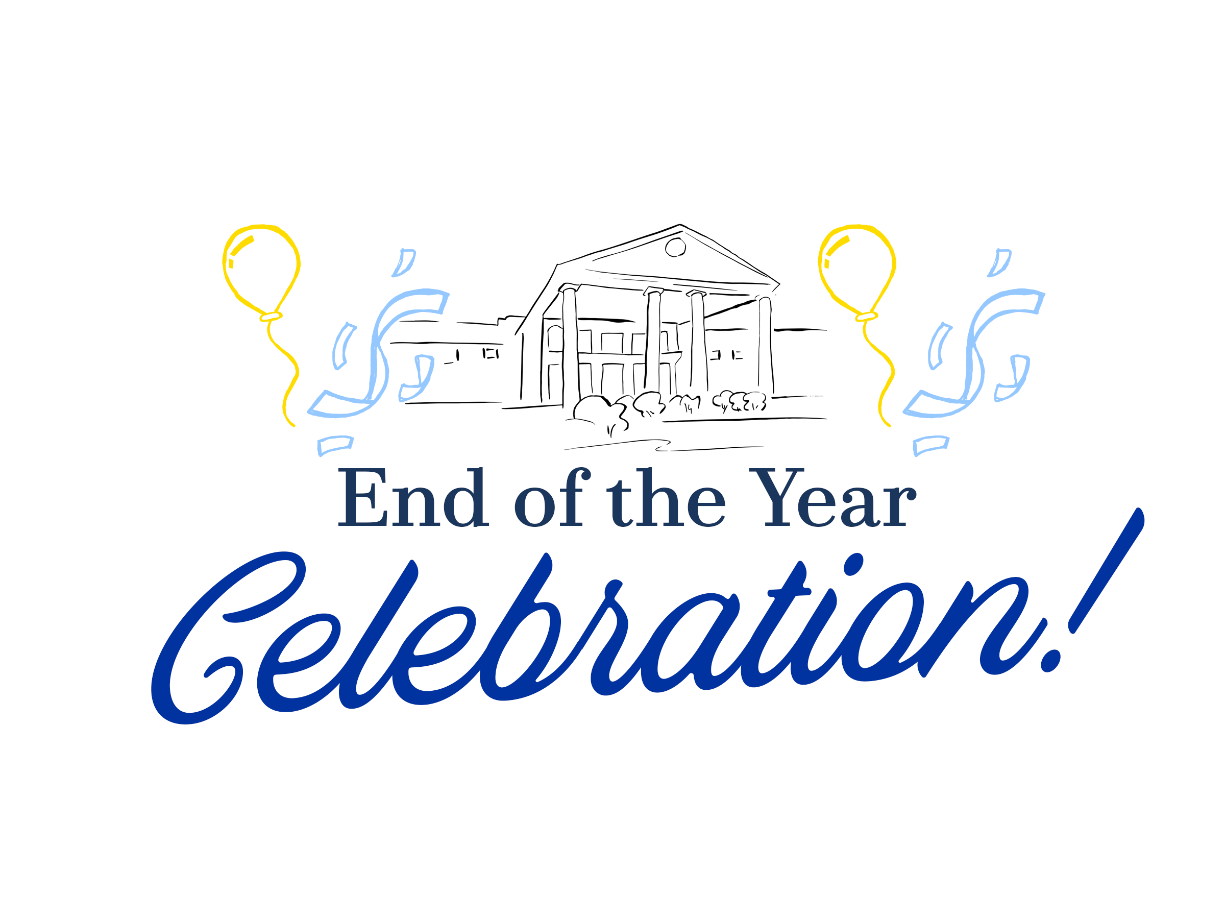 a promotional graphic for the End of the Year Celebration