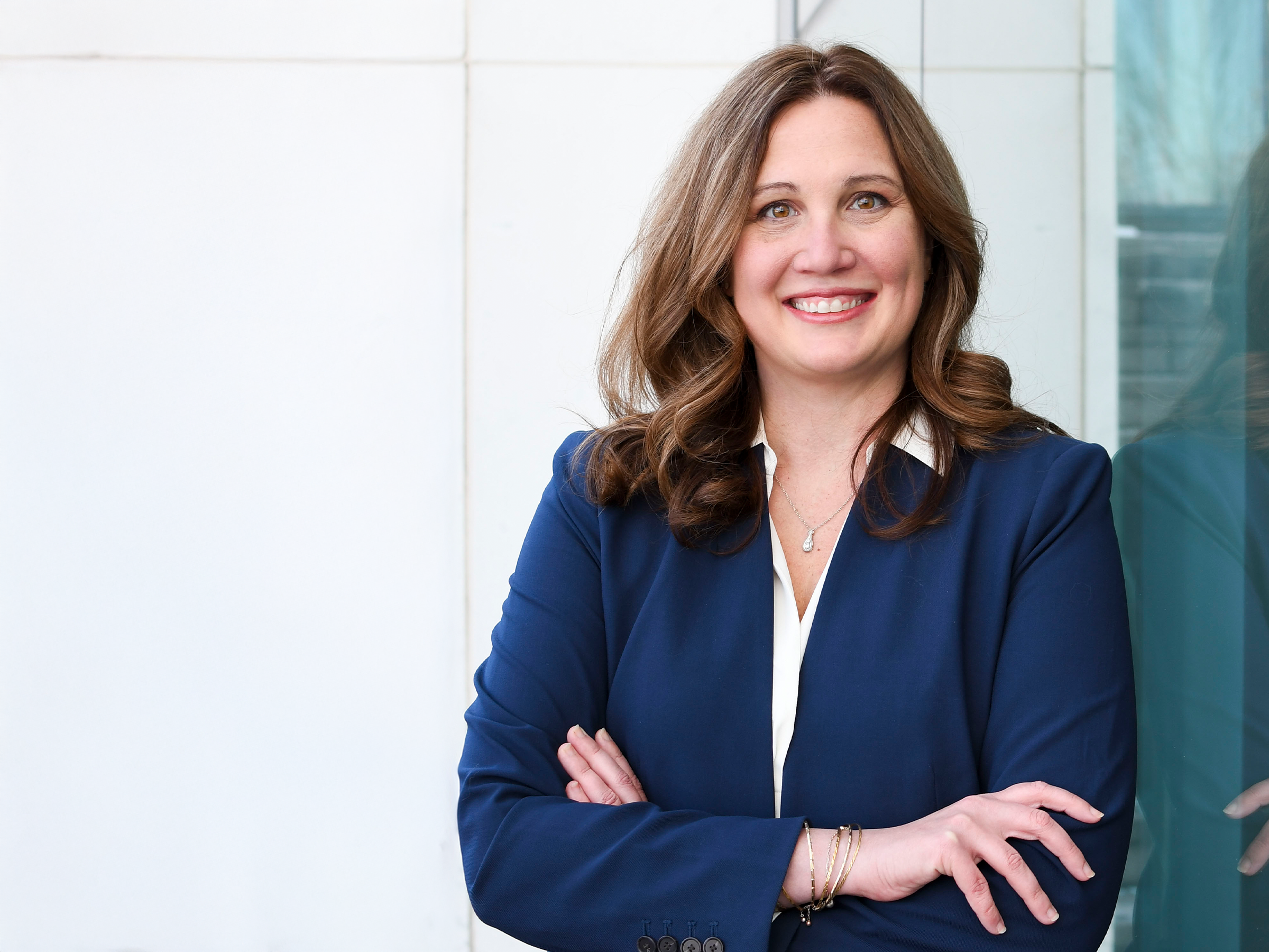 a photograph of Sarah Cprek posing and smiling