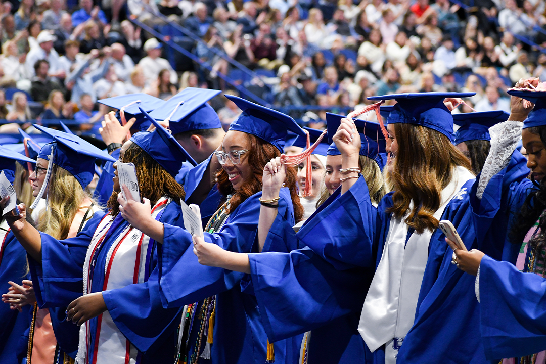 a photograph of CPH students during their graduation ceremony