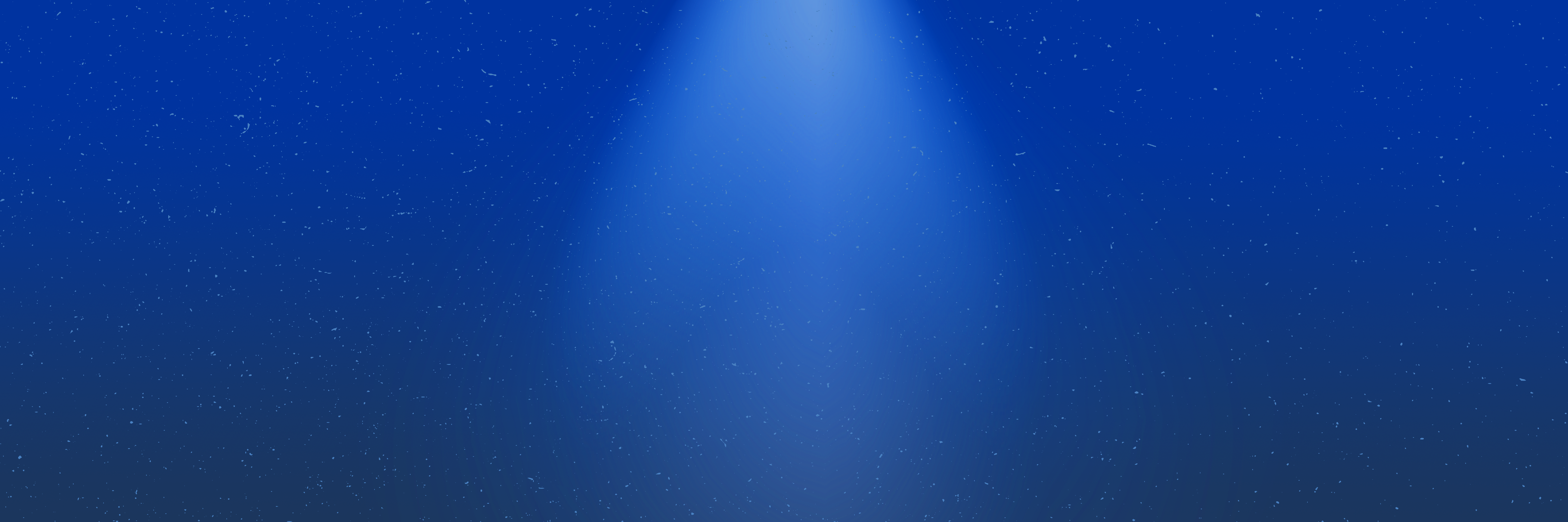 a blue background with a spotlight shining down the center
