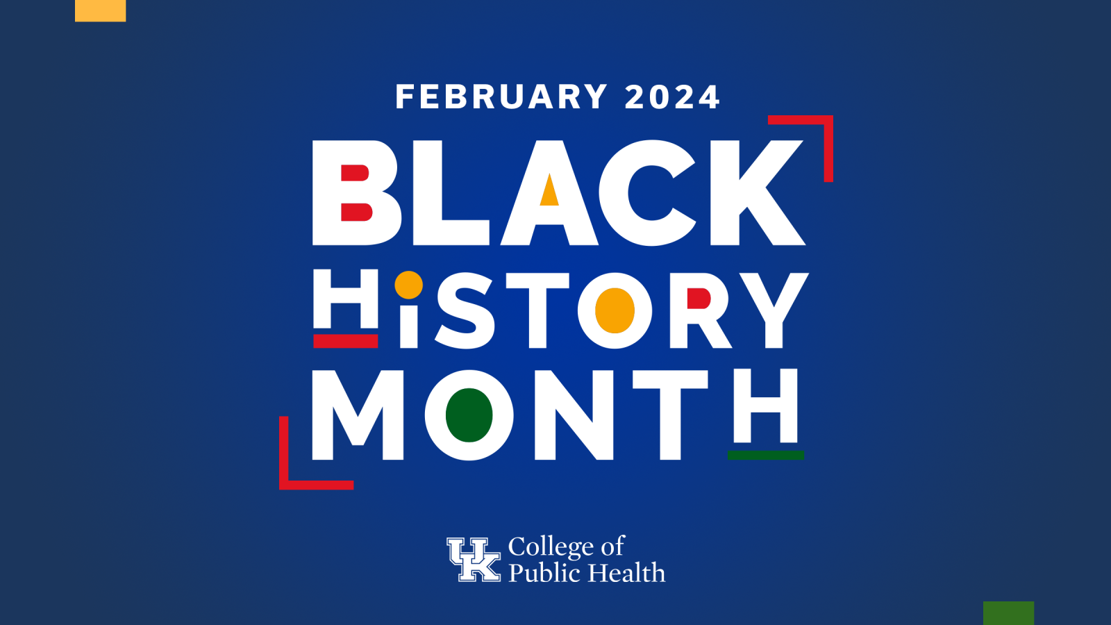 a digital graphic that states "February 2024, Black History Month"