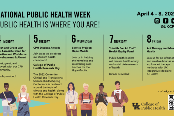 a promotional graphic for the 2022 National Public Health Week