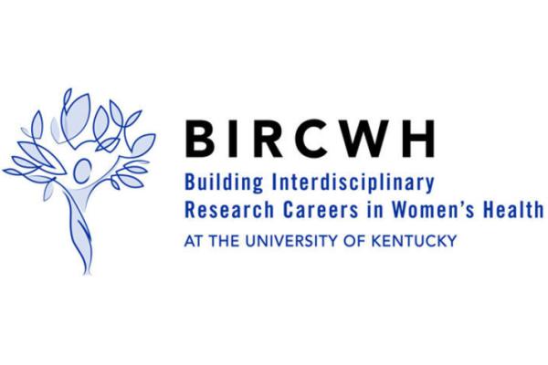 an illustrated logo of a person forming into a tree with the words "BIRCWH building interdisciplinary research centers in women's health at the university of kentucky"