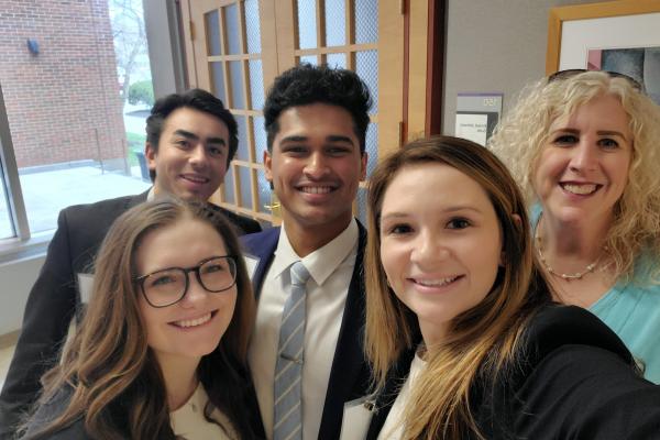 Group of MHA students attending the 2022 Ohio State Case competition