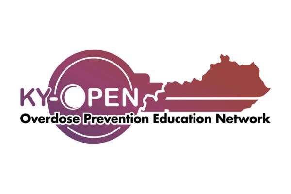 the logo for the Kentucky Overdose Prevention Education Network (KY-OPEN)