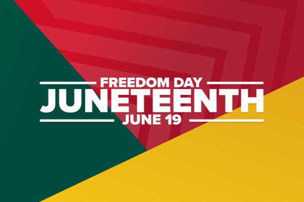 an illustrated graphic for Juneteenth