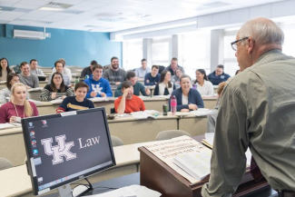 a photograph of a law class being taught