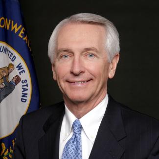 a profile photograph of Steve Beshear