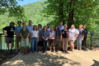 Members of the community-university team assemble for a research and planning retreat