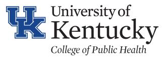 the official University of Kentucky logo for the College of Public Health