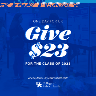 Graphic on giving $23 for the class of 2023 on One Day for UK
