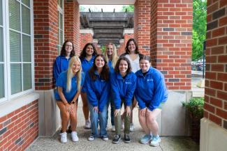 a group photograph of the 2023 College of Public Health student ambassadors