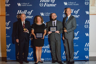 a photograph of all the award winners