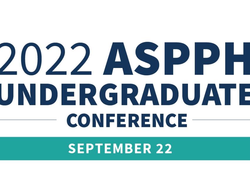 2022 ASPPH Undergraduate Conference logo stating that it is taking place on September 22