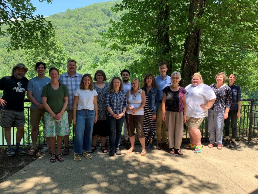 Members of the community-university team assemble for a research and planning retreat