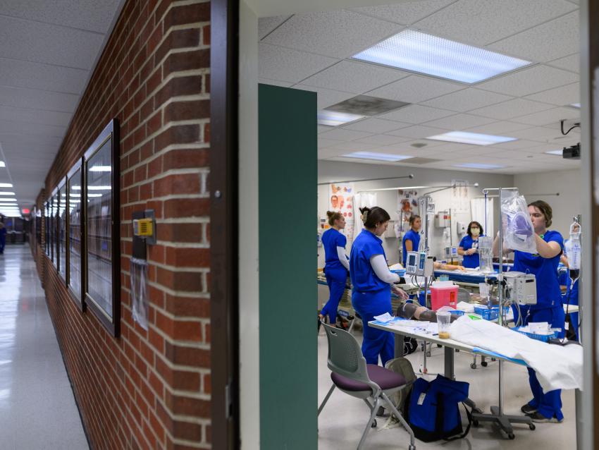 Photo of public health nurses in class
