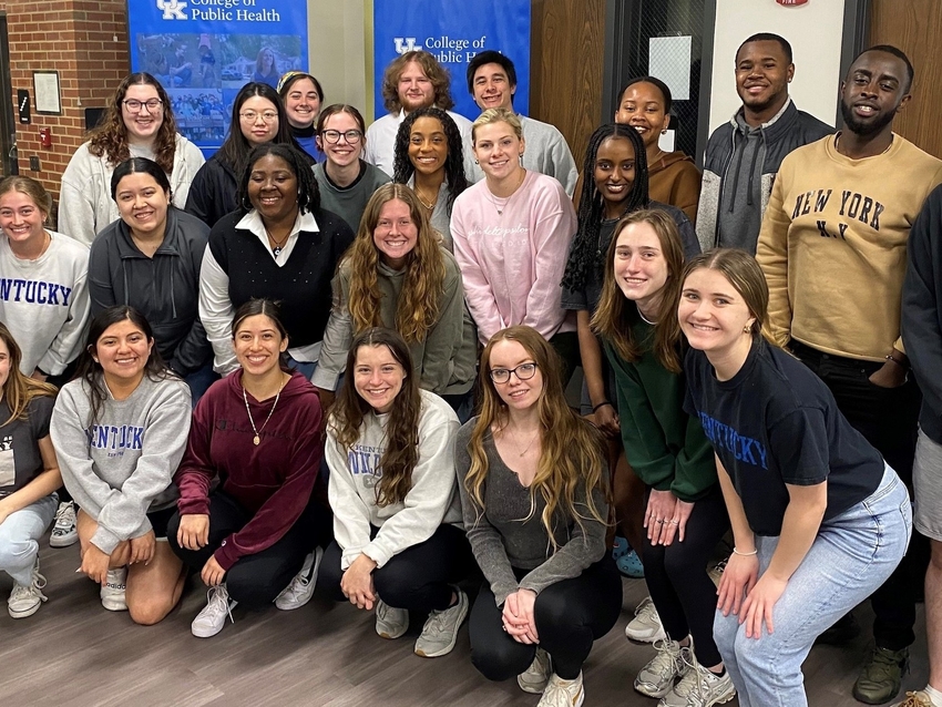 Pictured are students attending the BPH breakfast in April 2023