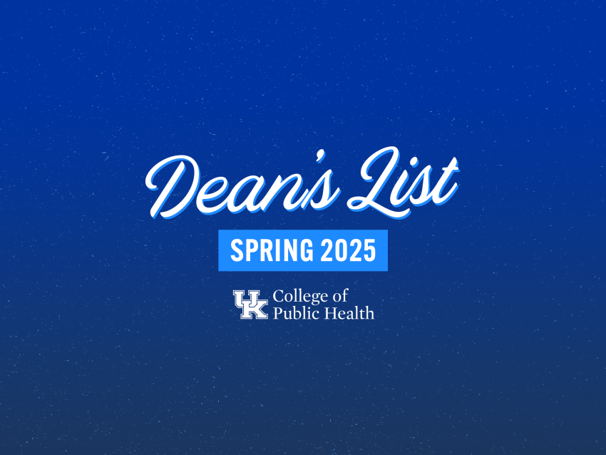 an illustrated graphic that says "Spring 2025 Dean’s List"