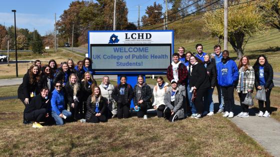Picture of CPH students at Lauren County Community Health Day event