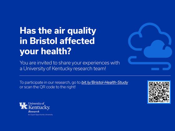 a digital flyer for the Bristol Landfill research study